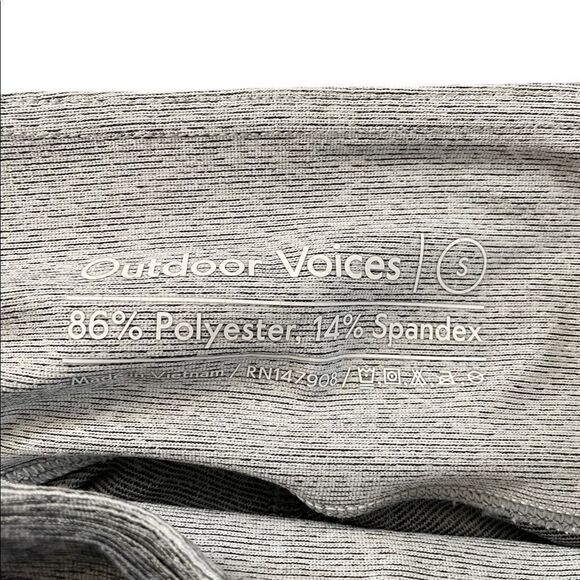 OUTDOOR VOICES Gray Leggings Size Small - Picture 5 of 6